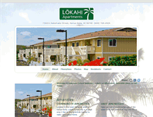 Tablet Screenshot of lokahiapartments.com